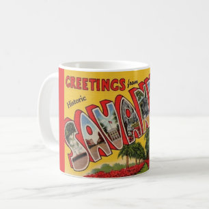 Café Caneca de Cumprimentos de Cartão Postal de Savanna