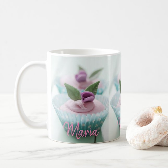 Café Caneca de Cupcake Pastel (Com Donut)