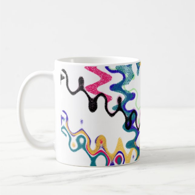 Café Caneca de Deco da arte abstracta (Esquerda)