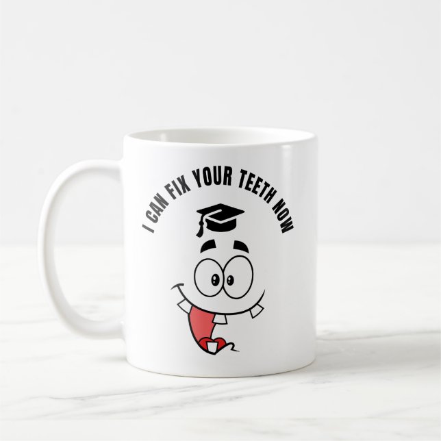 CAFÉ CANECA DE DENTISTA ENGRAÇADA (Esquerda)
