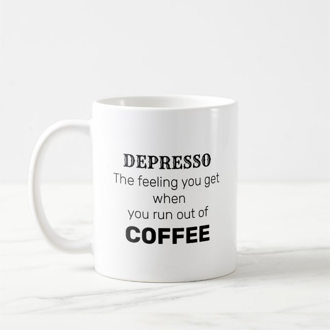Café Caneca de Depresso (Esquerda)