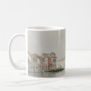 Café Caneca de desenho do canal de Veneza neutro