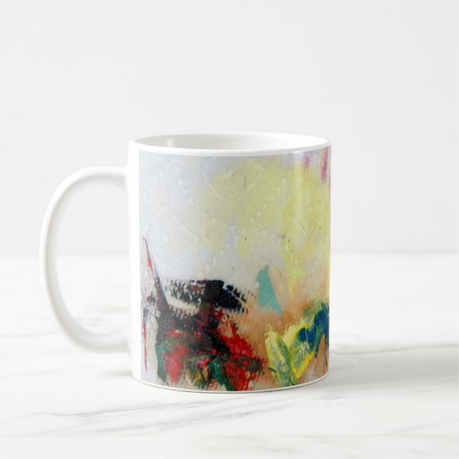 Café caneca de design abstrata (Esquerda)