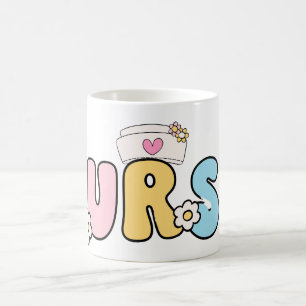 Café caneca de design da celebração da vida de enfermei