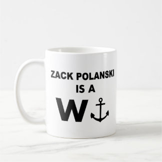 Café Caneca de design de âncora Zack Polanski engraçada