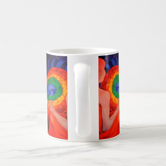 Café caneca de design de arte conversa rep (Alça)