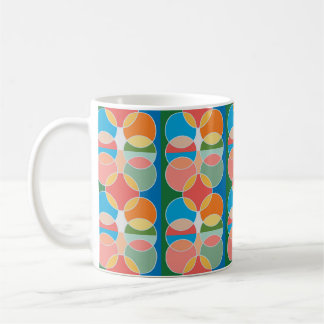 Café Caneca de design de círculos lúdicos modernos