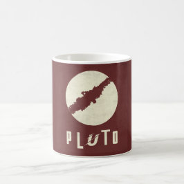 Café Caneca de Design Espacial do Planeta Plutão