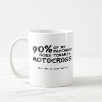 Caneca de Dinheiro Desperdiçado Moto Motocross