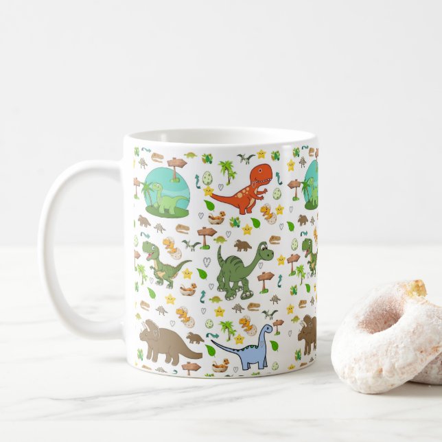 Café Caneca de Dinossauro (Com Donut)