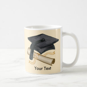 Café Caneca de Diploma de Chapéu de Formatura