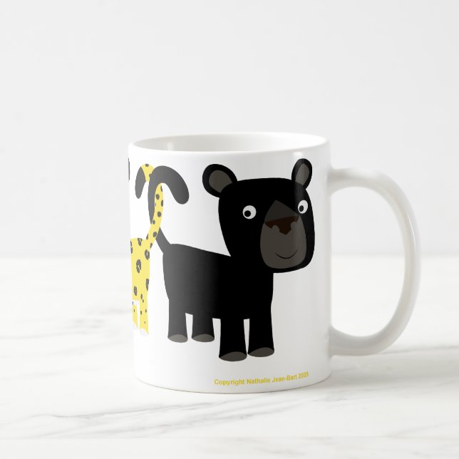 Café Caneca de Dois Leopardos (Direita)