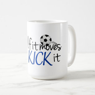 Café Caneca De Dois Tom De Futebol