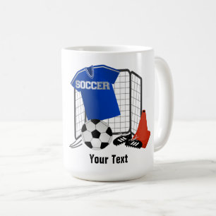 Café Caneca De Dois Tom De Futebol