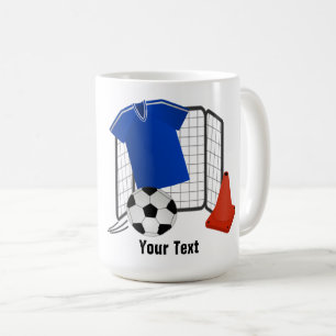 Café Caneca De Dois Tom De Futebol