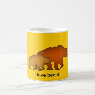 Café Caneca de dois ursos de Brown
