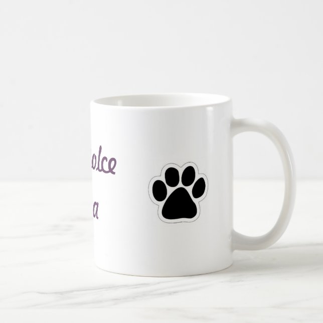 Café Caneca de Dolce Vita Pawprint do La (Direita)