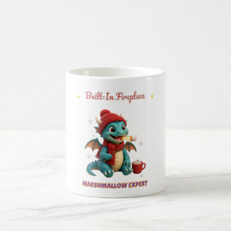 Café Caneca de Dragão de Inverno Aconchegante com Larei
