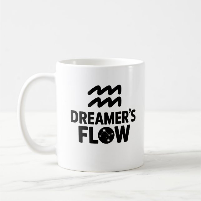 Café Caneca de Dreamer - Taça Zodiac Aquarius (Esquerda)