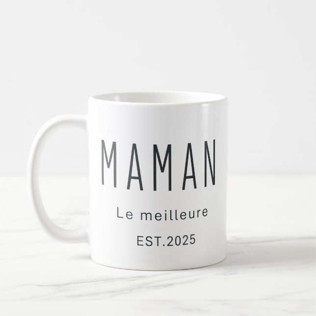 Café Caneca de duas cores gravada personalizada: Caneca (Esquerda)