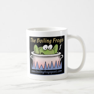 Café Caneca de ebulição do © do cargo dos sapos