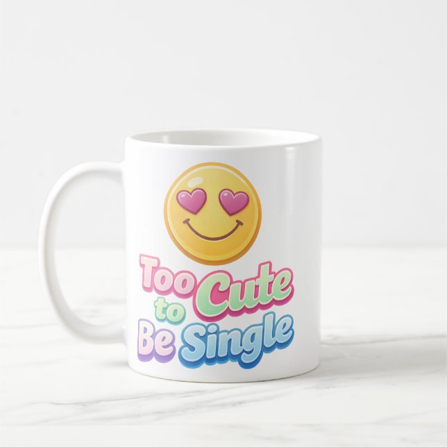 Café Caneca de Emoji 'Muitíssimo Bonito para Ficar Solt (Esquerda)