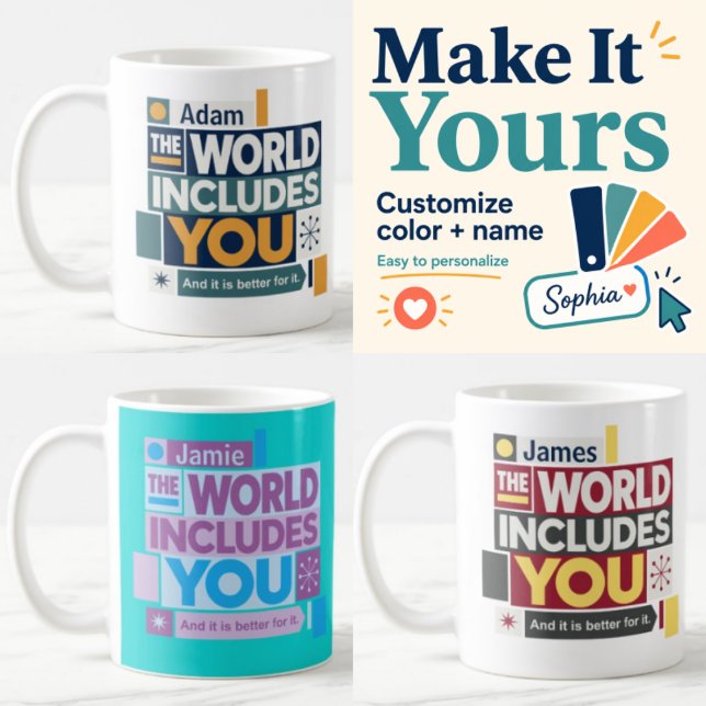 Café Caneca de Encorajamento Personalizada Você Importa (Criador carregado)