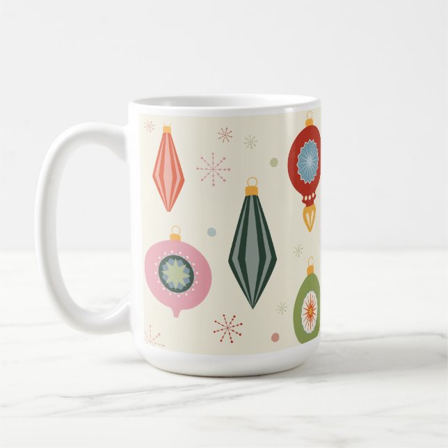 Café Caneca de enfeite vintage Alegre & Brilhante  (Esquerda)