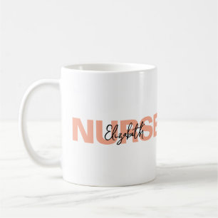 Café Caneca de Enfermeira com Nome Personalizado • Pres