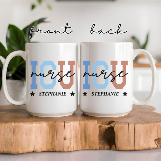 Café Caneca de Enfermeira de UTI, Presente Personalizad (ICU nurse mug, nurse appreciation gift, custom nurse mug, nurse gift for her, medical student gift,)