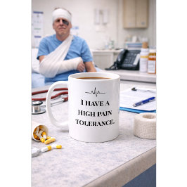 Café Caneca de Enfermeira Engraçada “Alta Tolerância à