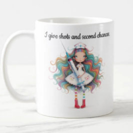 Café Caneca de enfermeira - Eu dou injeções e segundas