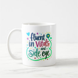 Café Caneca de Enfermeira Pastel Olhar de Esquina e Flu