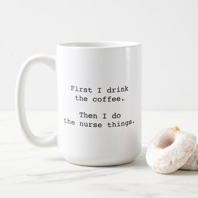 Café Caneca de Enfermeira, Presentes de Enfermeira, Pre (Com Donut)