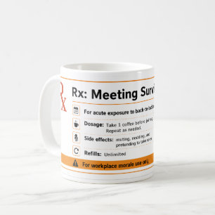 Café Caneca de Escritório Sobrevivência a Reuniões Dive