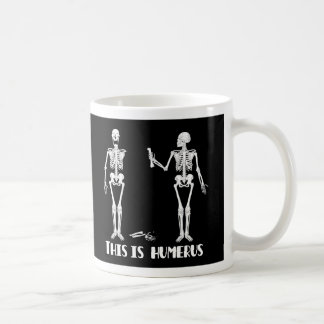 Café Caneca de esqueleto - esqueletos loucos - cómico &
