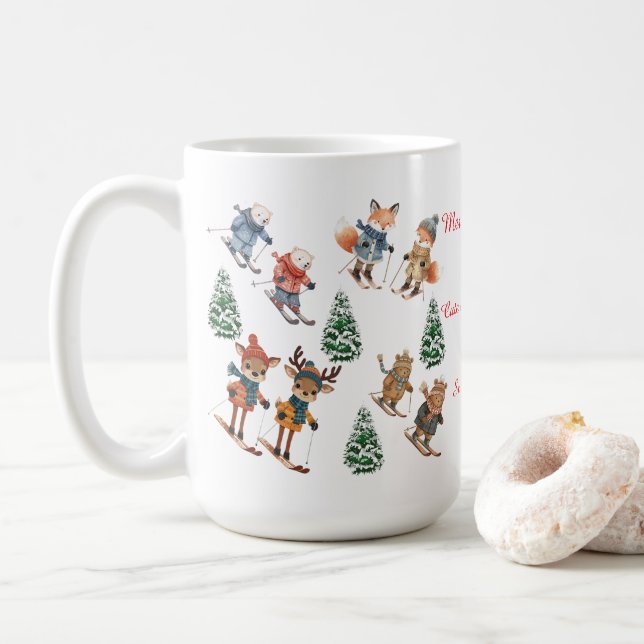 Café Caneca de Esqui Cozy Critters (Com Donut)