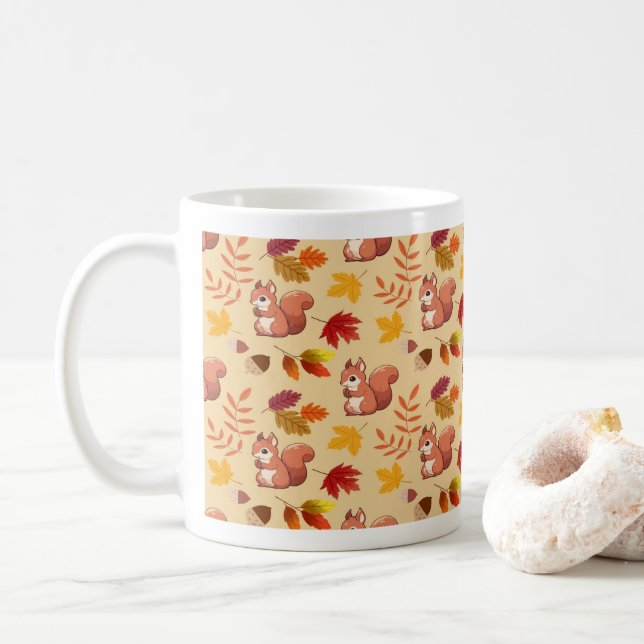 Café caneca de esquilo (Com Donut)