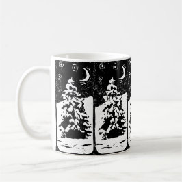 Café Caneca de Estampa de Lino de Pinheiro em Paisagem 