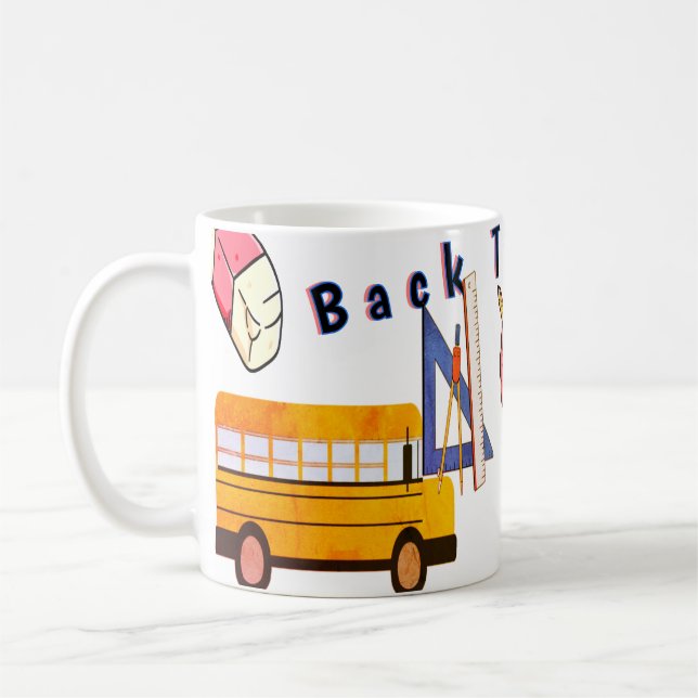 Café Caneca de Estudo do Cérebro de Cartoon - Taça de C (Esquerda)