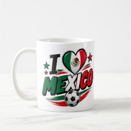 Café Caneca de Fã de Futebol do México | Orgulho Mexica