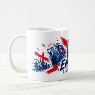 Café Caneca de Fã de Futebol dos Três Leões da Inglater