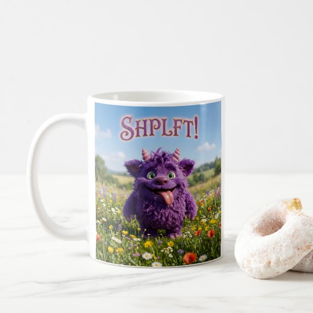 Café Caneca de Fantasia de Atitude (Com Donut)