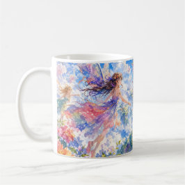 Café Caneca de Fantasia de Fada Voadora Sonhadora
