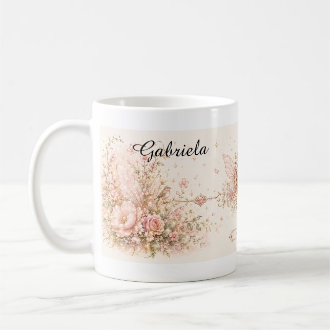 Café Caneca de fantasia do Jardim Encantado de Fadas Li (Esquerda)