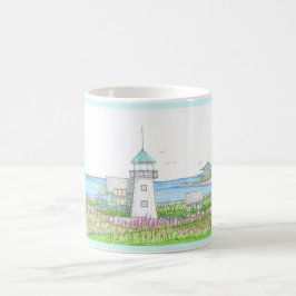 Café Caneca de Farol Branco