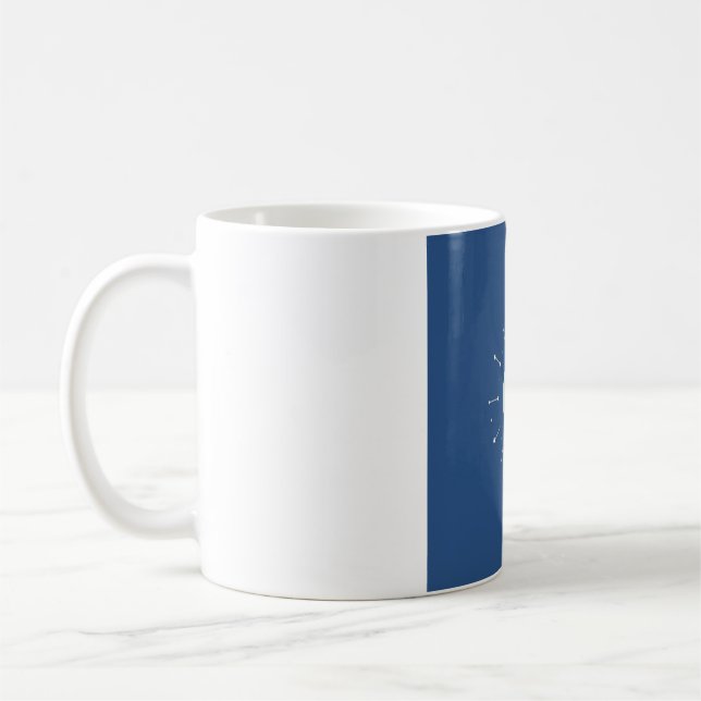 Café Caneca de Fase Lunar Celestial - Verde-azulado e V (Esquerda)