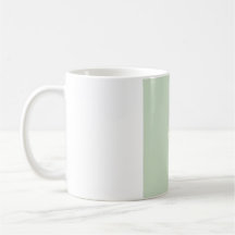 Caneca de Fase Lunar em Aquarela Suave - Verde Sag