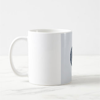 Café Caneca de Fase Lunar Minimalista Plana - Azul Mari