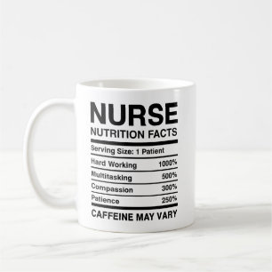 Café Caneca de Fatos Nutricionais de Enfermeira Engraça